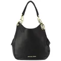 MICHAEL KORS LILLIE Large Hobo Bag aus schwarzem Leder, geräumig und elegant - Schwarz