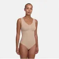 cfab (creamy fabrics) Shaping-Body Tank Bodysuit Sculpting Shapewear mit Slip-Beige-S (1-tlg) beige|braun S