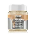 BeKeto Keto Creme Mandel und Vanille mit MCT Öl pflanzlicher Aufstrich für vegane Keto freundliche Lebensmittel glutenfrei 250g