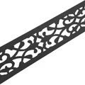 zaun|zu Premium dekor Orient | Sichtschutzstreifen mit Lasermuster für Doppelstabzaun | Sichtschutz | Polypropylen | Made in Germany | UV-Stabil | modernes Design | Höhe 19cm Anthrazit 2,55m
