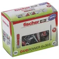 FISCHER Dübel "DUOPOWER", 30 mm, Kunststoff - grau