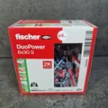 50 Stück (1Pack) fischer Duopower Dübel 6 x 30 mit Schrauben 535459