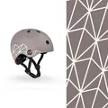 Scoot &Ride Baby Helm XXS Graphics, Farbe: brown lines