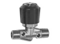 Riegler Nadelventil, Messing vernickelt, AG/AG, R 1/4, DN 4 (213.40-N)