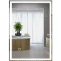HOMCOM Badezimmerspiegel Glas 70L x 50B x 4H cm Silber