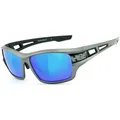 HSE SportEyes 2095 Sonnenbrille, grau-türkis für Männer