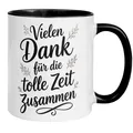 Tasse Abschied Kollege – „Vielen Dank für die tolle Zeit zusammen“ – Geschenk