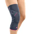 Genumedi® PT Gelenk-Knieorthese | Silber Größe 1 Rechts | Pelottensystem zur Verbesserung d. Patellaführung | Kniestütze | Stabilisierung, Rutschfest