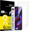 9H Hartes Displayschutzglas Xiaomi Poco X5 Kratzfest Anti-Fingerabdruck 3er-Pack