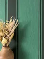 Newroom Vliestapete, Grün Tapete Modern Streifen - Streifentapete Grau Weiß Landhaus Linien für Wohnzimmer Schlafzimmer Küche