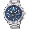 Herrenuhr CITIZEN CB5000-50L in klassischem Marineblau, Fliegerstil. - Blau