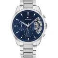 Herrenuhr TOMMY HILFIGER BAKER 1710448 Multifunktion Edelstahl Blau