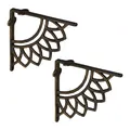Regalträger Regalhalterung Regalhalter Winkel Regal Winkelträger antik 2er Set
