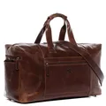 SID & VAIN große XL Reisetasche echt Leder - Sporttasche groß Bristol XL - Weekender Handgepäck mit Schultergurt - Ledertasche Herren und Damen braun handgefertigt