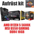 PC Bundle Aufrüstkit Gaming Set AMD Ryzen 5 5600XT + MSI Mainboard + 16GB DDR4