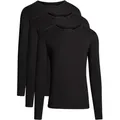 Tommy Hilfiger Underwear T-Shirt 3P LS Tee (Packung, 3er-Pack) mit Markenlabel schwarz S (48)