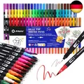 Artecho Dual Brush Pen Set 72 Farben, Fineliner Set, Filzstifte Dicke und
