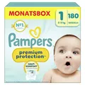 Pampers Windeln Premium Protection Größe 1 (2-5kg) für Neugeborene (0-3 Monate)