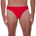 Bruno Banani Herren String Check Line 2.0 Tanga, Rot (Rot Karo 1070), Small (Herstellergröße: S)