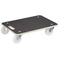 WAGNER Transporthilfe Multiplex MAXIGRIP 18 mm - 59 x 39 x 13,5 cm, Tragegriff, Rollen Ø 100 mm, Tragkraft 400 kg– 20161401