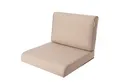 Hobbygarden Sitzkissen und Rückenlehne für Rattanmöbel – 2-teilig (Sitz + Rückenlehne), 50x50, 60x60, 70x70cm – wasserabweisend, Anti-Rutsch, Indoor & Outdoor