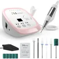 JCMaster JCM-302P, Nagelfräser Profi, Fräser Nägel max. 35.000 U/Min, Elektrische Nagelfeile mit Fußpedal für Gelnägel Acrylnägel, elektrisc... - Schwarz