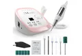 JCMaster Maniküre-Pediküre-Set Nagelfräser Profi 35.000 U/Min, inkl 6x Bits, elektrische Nagelfeile für Gelnägel Acrylnägel, mit Fußpedal
