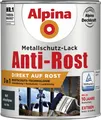 Alpina Metallschutz-Lack Anti-Rost 750 ml anthrazit matt Metallack Schutzlack