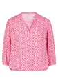 Cartoon Damen Casual-Bluse mit Muster 36, Pink/Rosa