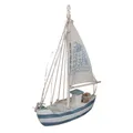 Holz-Segelschiff Dekoartikel mit LED