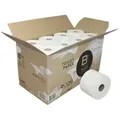 Toilettenpapier BlackSatino, Original Kompaktrolle, weiß, 100 % Recycling, 2-lagig, 712 Blatt, 24 Rollen im Karton #313840