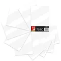 Finest Folia 10x Din A4 Bögen 29,7x21cm 751C Selbstklebende Plotterfolie Bastelfolie (010 Weiß glanz, 10er Set)