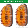 2x HELLA 2BA 001 227-211 Blinkleuchte Blinker OLDTIMER TRAKTOR BULLDOG SCHLEPPER