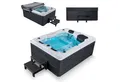 Artsauna Whirlpool Oasis mit Treppe, (Spa mit Massagedüsen, LED-Beleuchtung, inkl. Abdeckung)