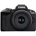Canon EOS R50 - Schwarz + RF-S 18-45mm F4.5-6.3 IS STM Kit - 24,2 MP - 6000 x 4000 Pixel - CMOS - 4K Ultra HD - Touchscreen - Schwarz - Schwarz