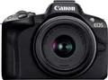 Canon EOS R50 Kit + RF-S 18-45 I Digitale Spiegelreflexkamera RF-S 18-45mm Schwarz 4K-Video, Blitzschuh, Dreh-/schwenkbares