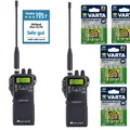 SET 2er Pack MIDLAND ALAN 42DS CB HANDFUNKGERÄT 4 Watt AM/FM incl. 16 Akkus