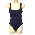Tommy Hilfiger Damen Badeanzug One Pi-- Cut out Blau Desert Sky M Bikinis