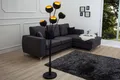 Stehlampe rund 170cm Modern Design Wohnzimmerlampe Schwarz