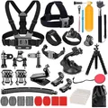 YHTSPORT Action Kamera Zubehör Kit Set für GoPro Hero 13 12 11 10 9 8 Max 7 6 5 4 Black GoPro 2018 Session Fusion Silver White Insta360 DJI SJCAM Apeman Akaso und andere Kameras (28in1)