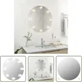 Wandspiegel Mit Led-beleuchtung Rund Glas Vidaxl