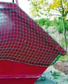 Anhängernetz 2 x 3 Meter m Ladungssicherungsnetz PKW Anhänger Netz mit Kordel