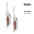 Semptec 2er-Set Taschenmesser mit 8-cm-Klinge und Magnesium-Feuerstab