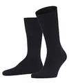 FALKE Herren Socken Airport M So Wolle Baumwolle einfarbig 1 Paar, Blau Dark Navy 6370, 49-50