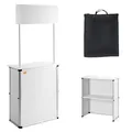 VEVOR Messetheke Promotionstand Messestand 785x380x1815mm Werbetheke Messetresen