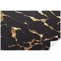 Wallarena Fototapete Marmor Struktur Gold Struktur Vlies Tapete Wohnzimmer Schlafzimmer, Glatt, Imitation, Tapete inklusive Kleister Vliestapete Motivtapete 2.54 m x 1.84 m