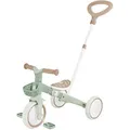 Globber Dreirad Learning Trike 2in1 Plus Eco, Salbeigrün, Kunststoff, 42.1x84.3x62.2 cm, EN 71, Becherhalter, Outdoor Spielzeug, Kinderfahrzeuge, Dreiräder