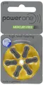 Power One 6er-Pack Hörgeräte-Batterien p10 (gelb), 1,45 Volt, 100 mAh