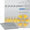 30x VARTA powerone Hörgerätebatterien P10 gelb (5x 6er Bl.) +Reinigungstuch