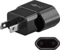 Reiseadapter, Eurobuchse (Typ C, CEE 7/16) > US/Japan-Stecker (Typ A, NEMA 1-15,